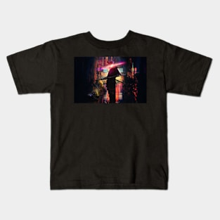 Modern samurai Neon Kids T-Shirt